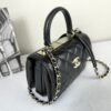 Chanel 25S Black Lambskin Mini Trendy CC