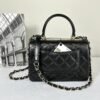 Chanel 25S Black Lambskin Mini Trendy CC