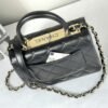 Chanel 25S Black Lambskin Mini Trendy CC