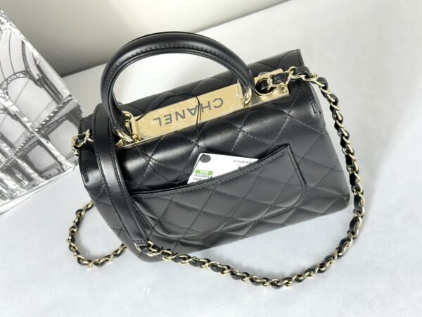 Chanel 25S Black Lambskin Mini Trendy CC