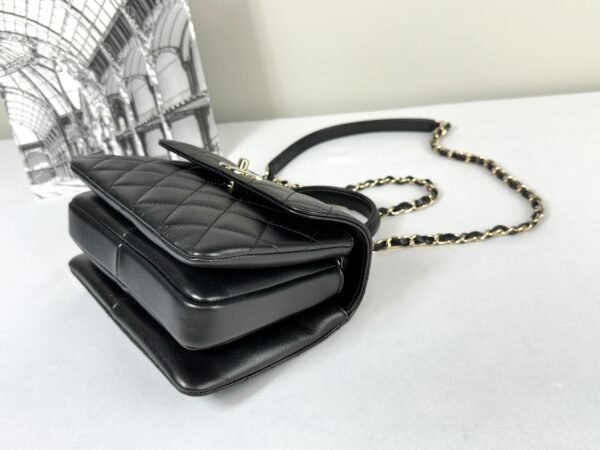 Chanel 25S Black Lambskin Mini Trendy CC
