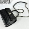 Chanel 25S Black Lambskin Mini Trendy CC