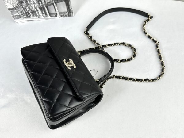 Chanel 25S Black Lambskin Mini Trendy CC
