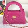 Chanel 24A Fuchsia Shiny Calfskin Kelly Bag