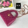 Chanel 24A Fuchsia Shiny Calfskin Kelly Bag