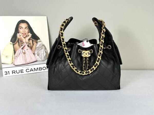 Chanel 25A Black Caviar Small 25 Bag