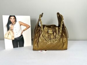 Chanel 25A Dark Gold Caviar Small 25 Bag