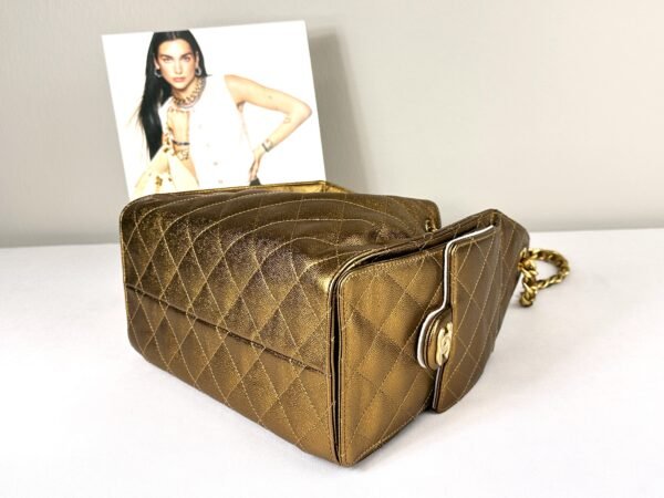 Chanel 25A Dark Gold Caviar Small 25 Bag