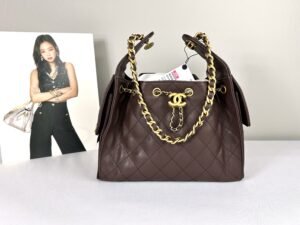 Chanel 25A Brown Caviar Small 25 Bag