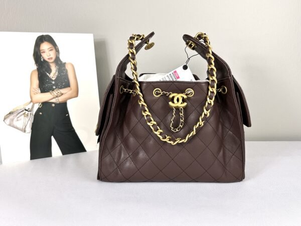 Chanel 25A Brown Caviar Small 25 Bag