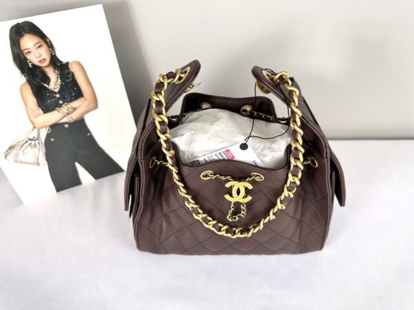 Chanel 25A Brown Caviar Small 25 Bag