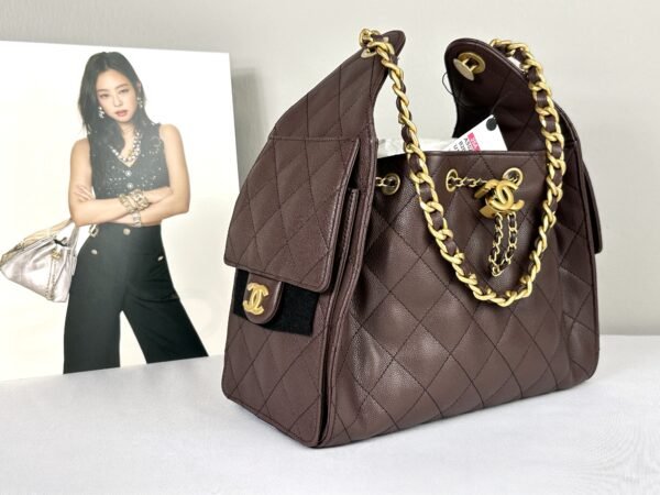 Chanel 25A Brown Caviar Small 25 Bag