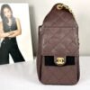 Chanel 25A Brown Caviar Small 25 Bag