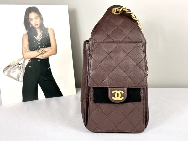Chanel 25A Brown Caviar Small 25 Bag