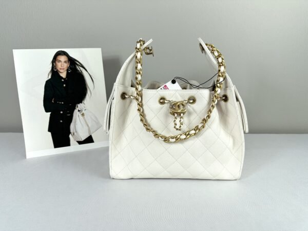 Chanel 25A White Caviar Small 25 Bag