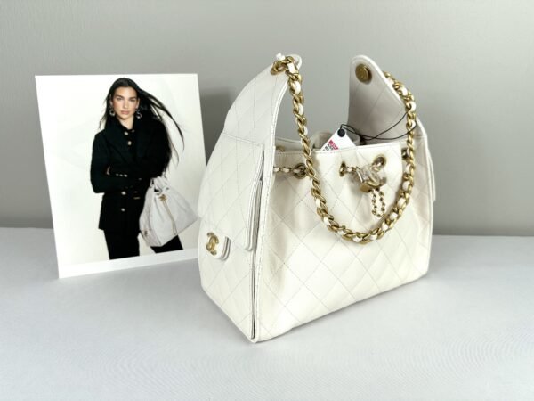Chanel 25A White Caviar Small 25 Bag