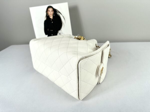 Chanel 25A White Caviar Small 25 Bag