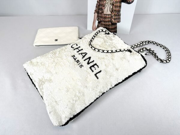 Chanel Super Rare Panda Sequins Tote Bag (15"x 11.5"x 2")