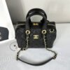 Chanel 25A Black Caviar Small CC Travel Bag