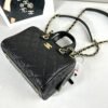 Chanel 25A Black Caviar Small CC Travel Bag