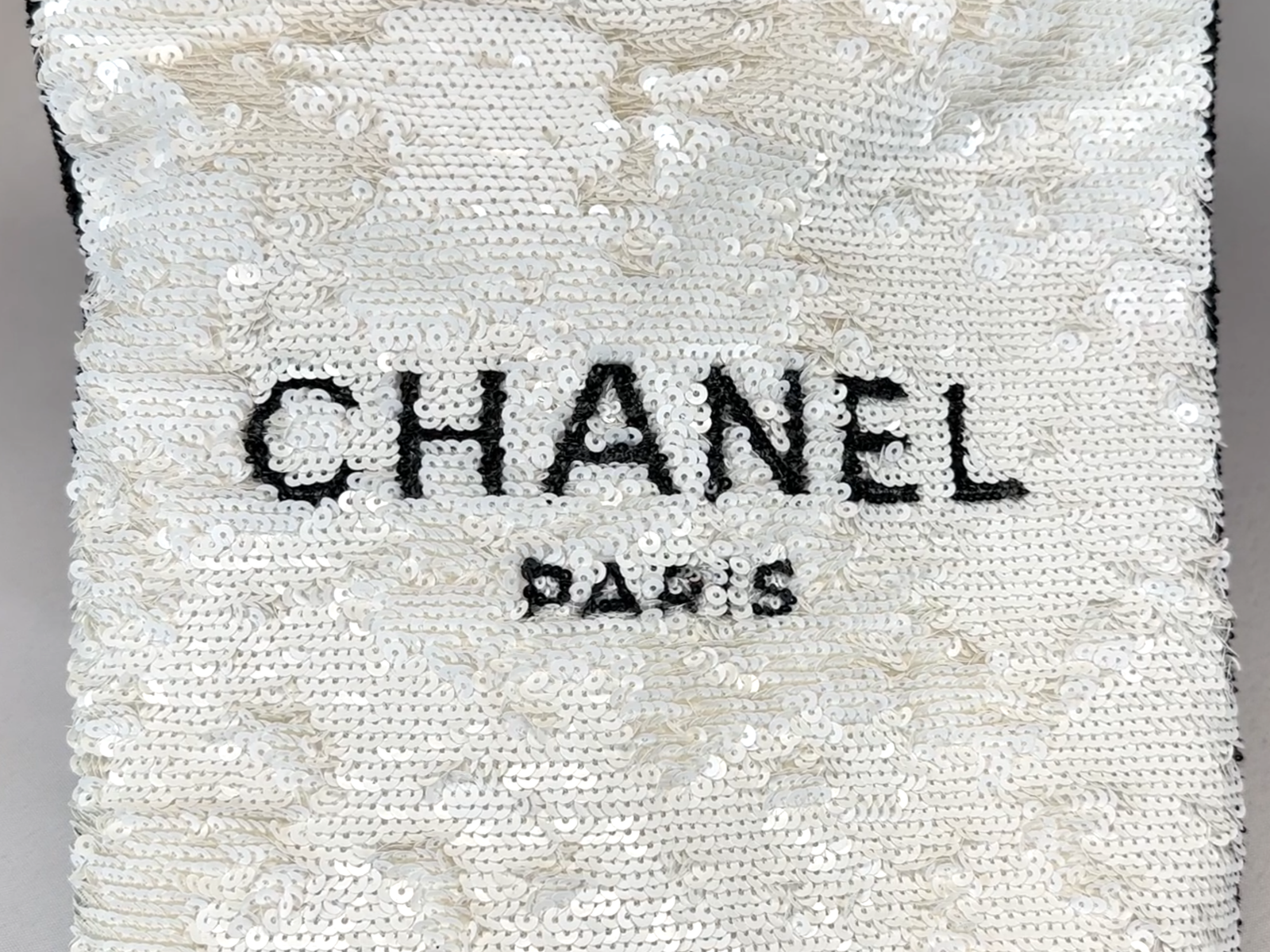 Chanel Super Rare Panda Sequins Tote Bag (15"x 11.5"x 2")