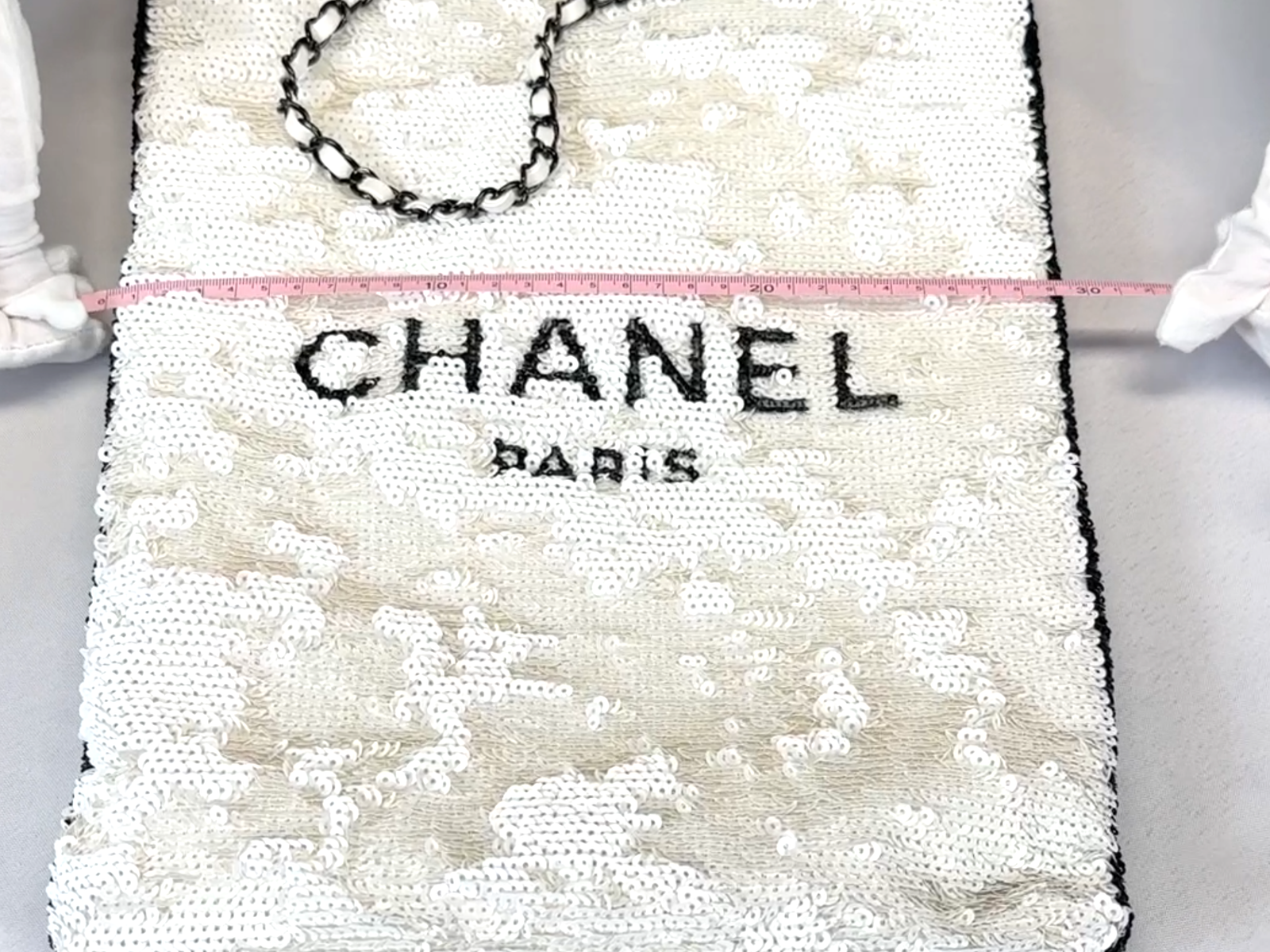 Chanel Super Rare Panda Sequins Tote Bag (15"x 11.5"x 2")