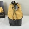 Chanel 25A Beige Suede Small Hobo Bag