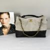 Chanel 25A Grey Suede Hobo Bag