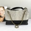 Chanel 25A Grey Suede Hobo Bag