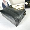 Chanel 25A Black Calfskin Small Shopping Tote