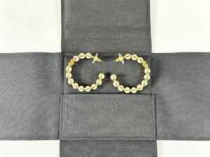 Chanel 24S Pearl Hoop Earrings