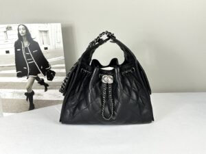 Chanel 26C Black Caviar Small 25 with Ruthenium Hardware