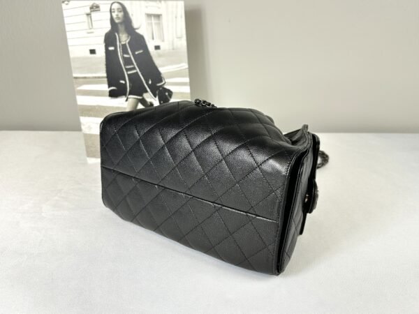 Chanel 26C Black Caviar Small 25 with Ruthenium Hardware