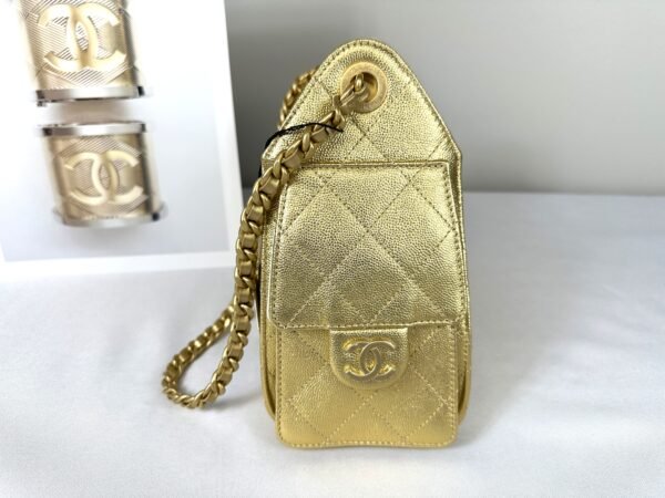 Chanel 26C Gold Caviar Mini 25