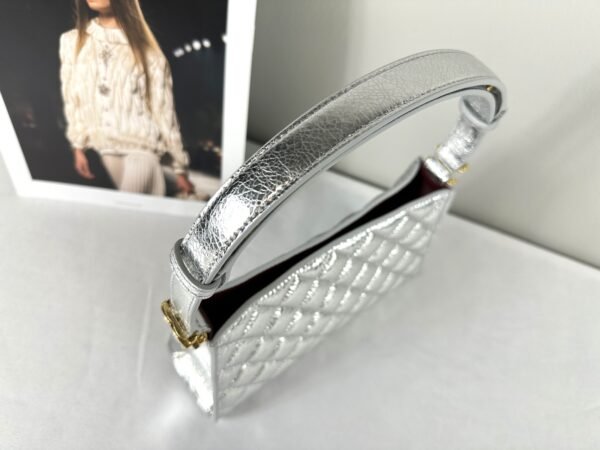 Chanel 26X Silver Hobo Bag