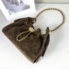Chanel 26P Dark Brown Suede Mini 25