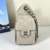 Chanel 26P Grey Caviar Mini 25 Bag with Ruthenium Hardware