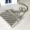 Chanel 26P Silver Caviar Slim Vanity