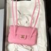 Chanel 26S Pink Caviar Preppy Coco Small Size Flap Bag