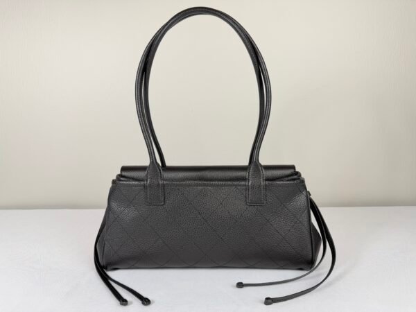 Chanel 26S Black Grained Calfskin Small Shopping Bag