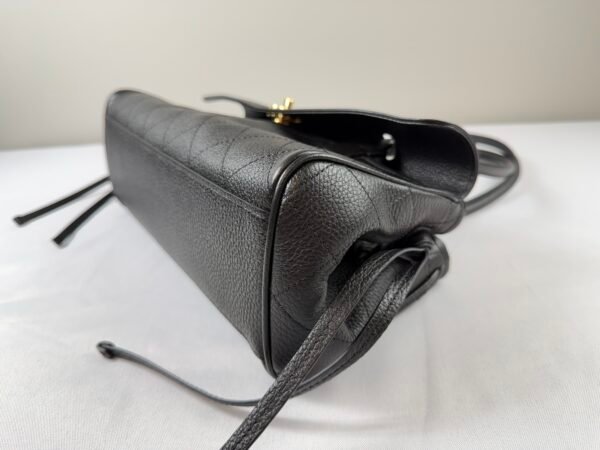 Chanel 26S Black Grained Calfskin Small Shopping Bag