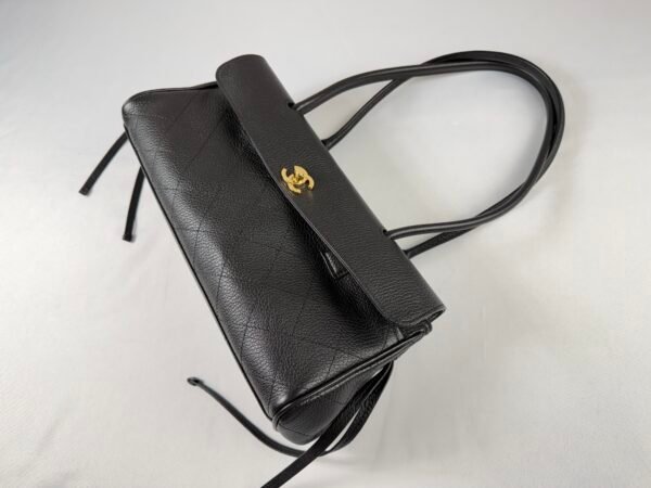 Chanel 26S Black Grained Calfskin Small Shopping Bag